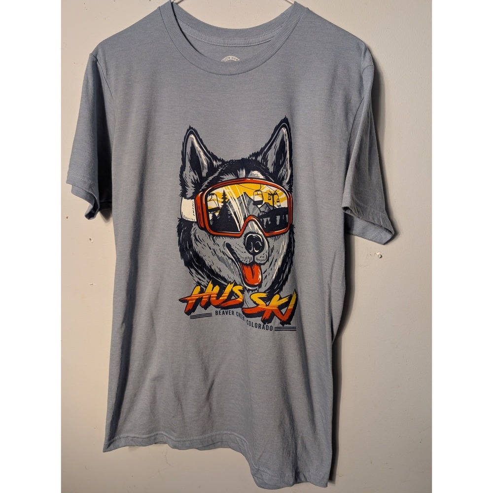 The Duck Company Beaver‎ Creek Colorado Husky Ski Goggles T-Shirt Adult Small S